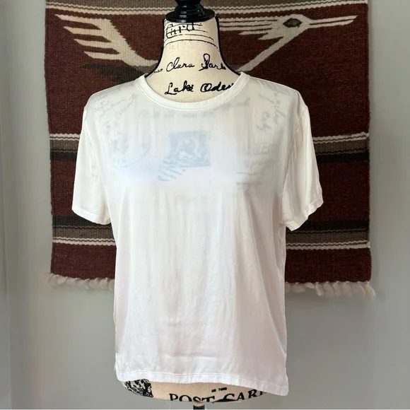 ATM Anthony Thomas Melillo Stretch Silk Crewneck Tee - Picture 4 of 11